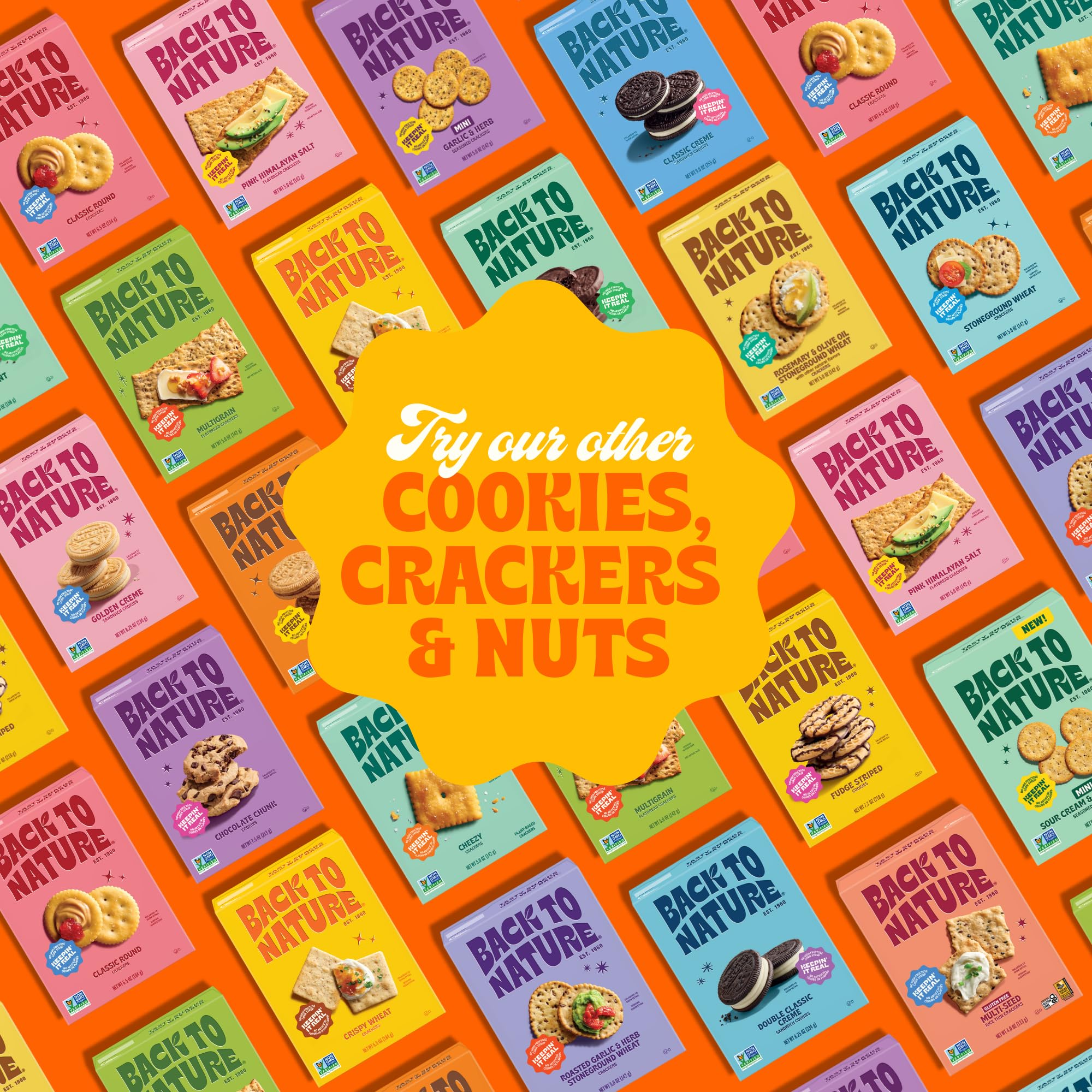 Back to Nature Fudge Mint Cookies, ingredientes simples y naturales.