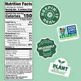 Back to Nature Fudge Mint Cookies para merendar con leche.