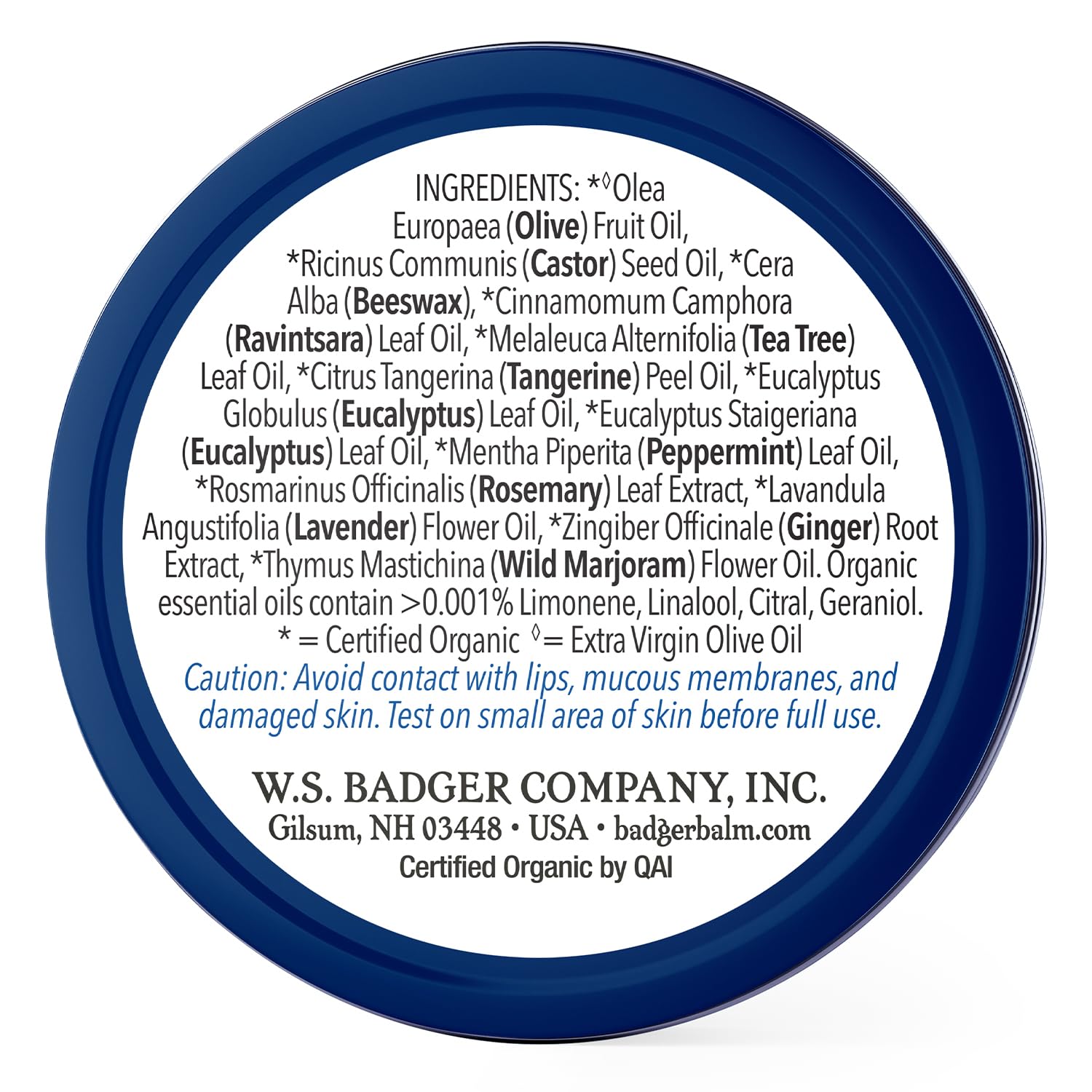 Badger Aromatic Chest Rub, aceites esenciales, aroma herbal calmante.