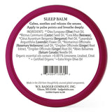 Bálsamo Badger para labios, aplicación suave para relajación nocturna.