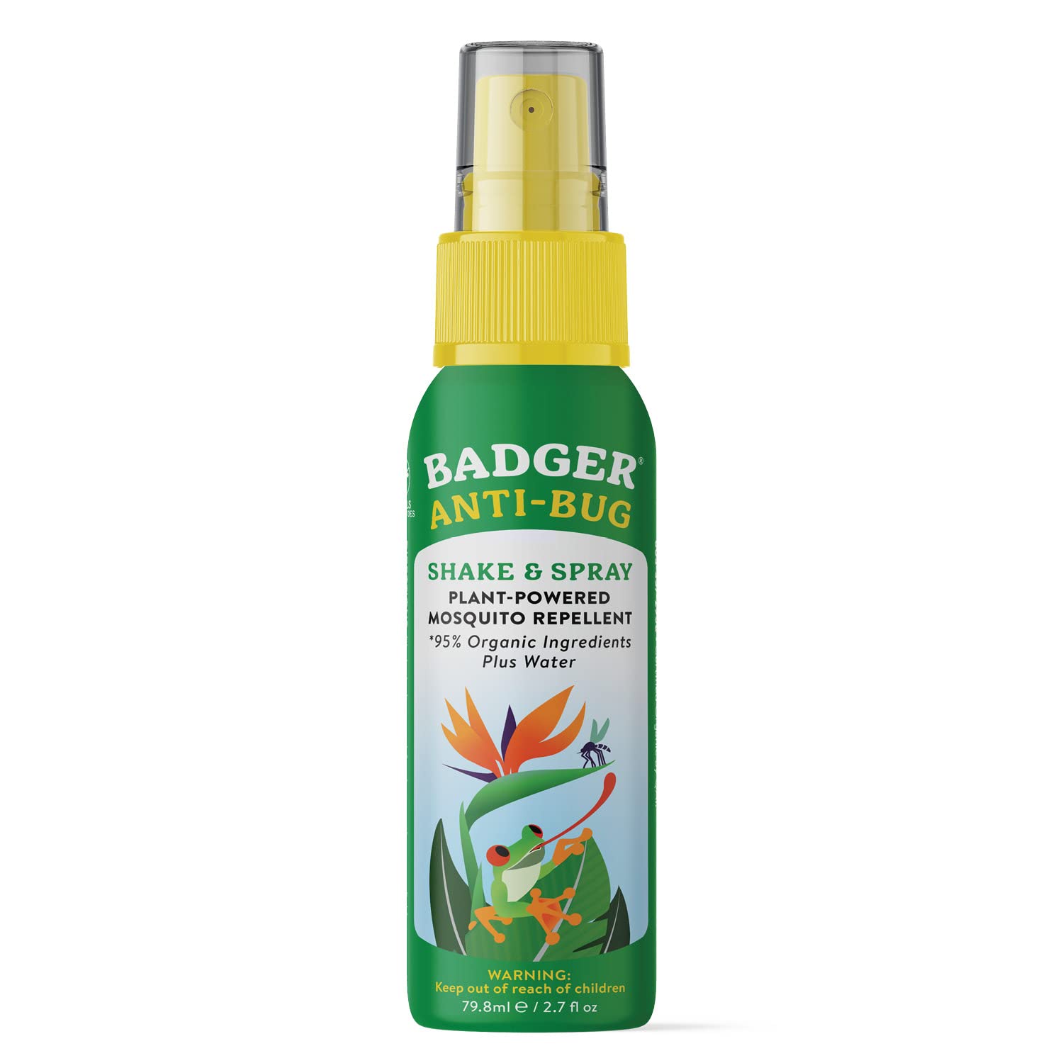 Badger Bug Spray: botella de aluminio para viaje sin fugas y muy portátil.