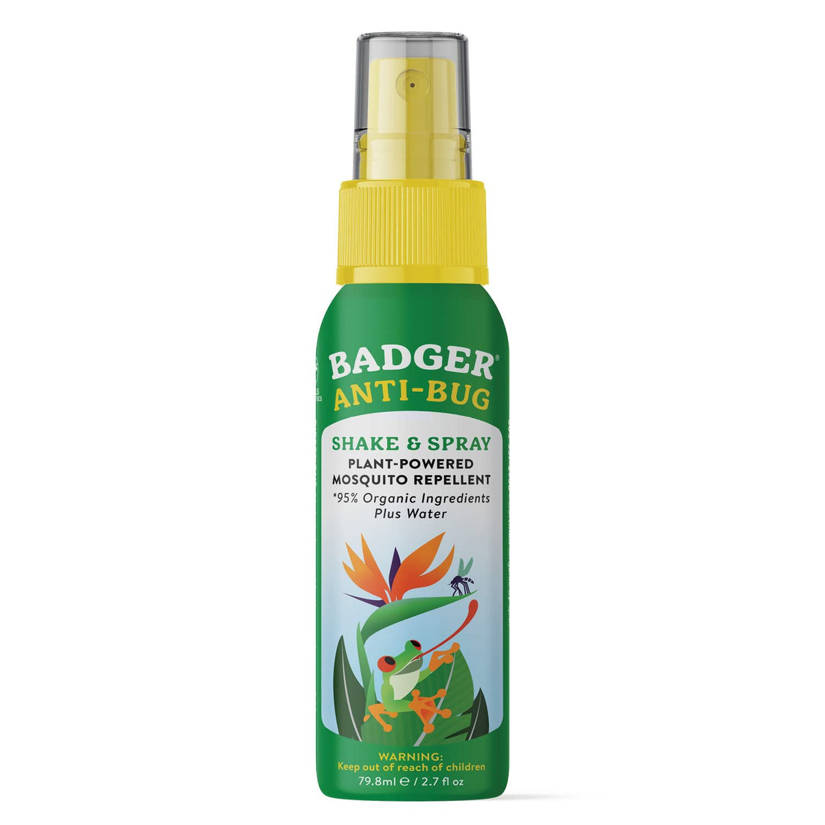 Badger Bug Spray: botella de aluminio para viaje sin fugas y muy portátil.