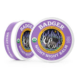 Badger Night Night Balm aplicación tras el baño para la rutina nocturna