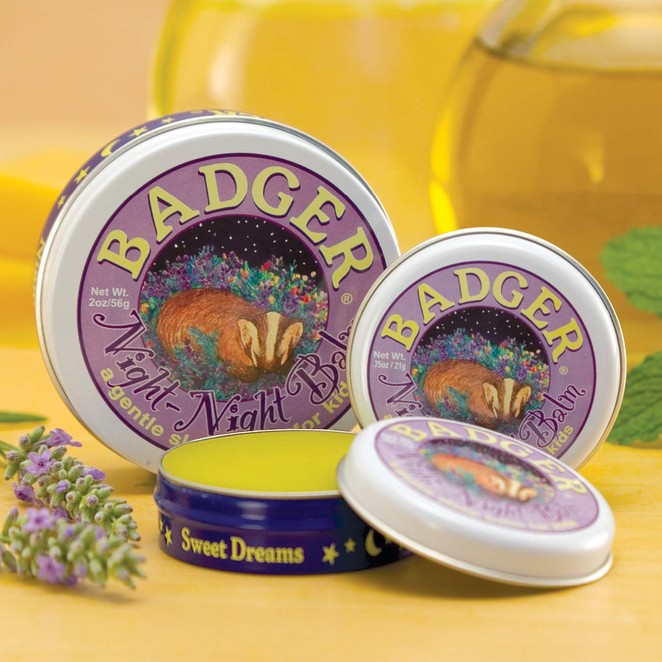 Badger Night Night Balm producido con energía solar en Estados Unidos