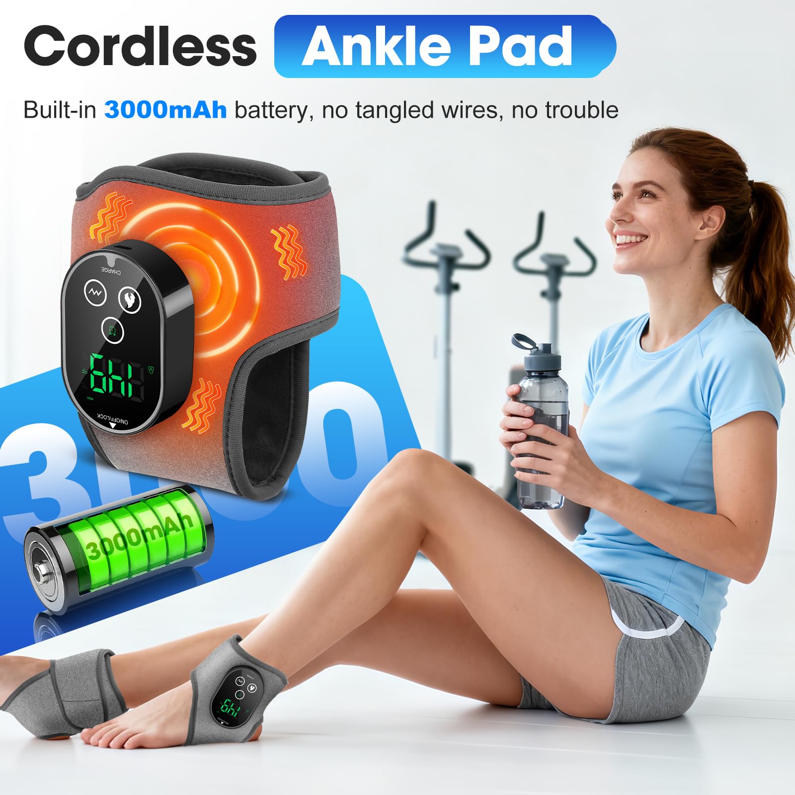 BAISEMAIN masajeador en casa con diseño ergonómico y wrap transpirable