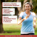 Balance ONE cápsulas de cúrcuma 1000 mg en envase conveniente