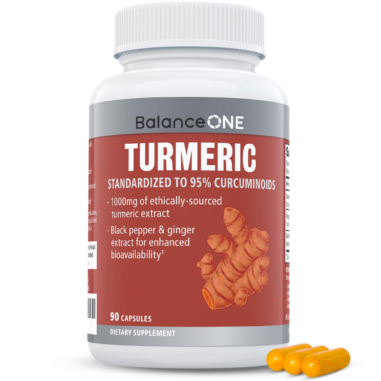 Balance ONE curcuminoides 95% en extracto: beneficio para el bienestar articular