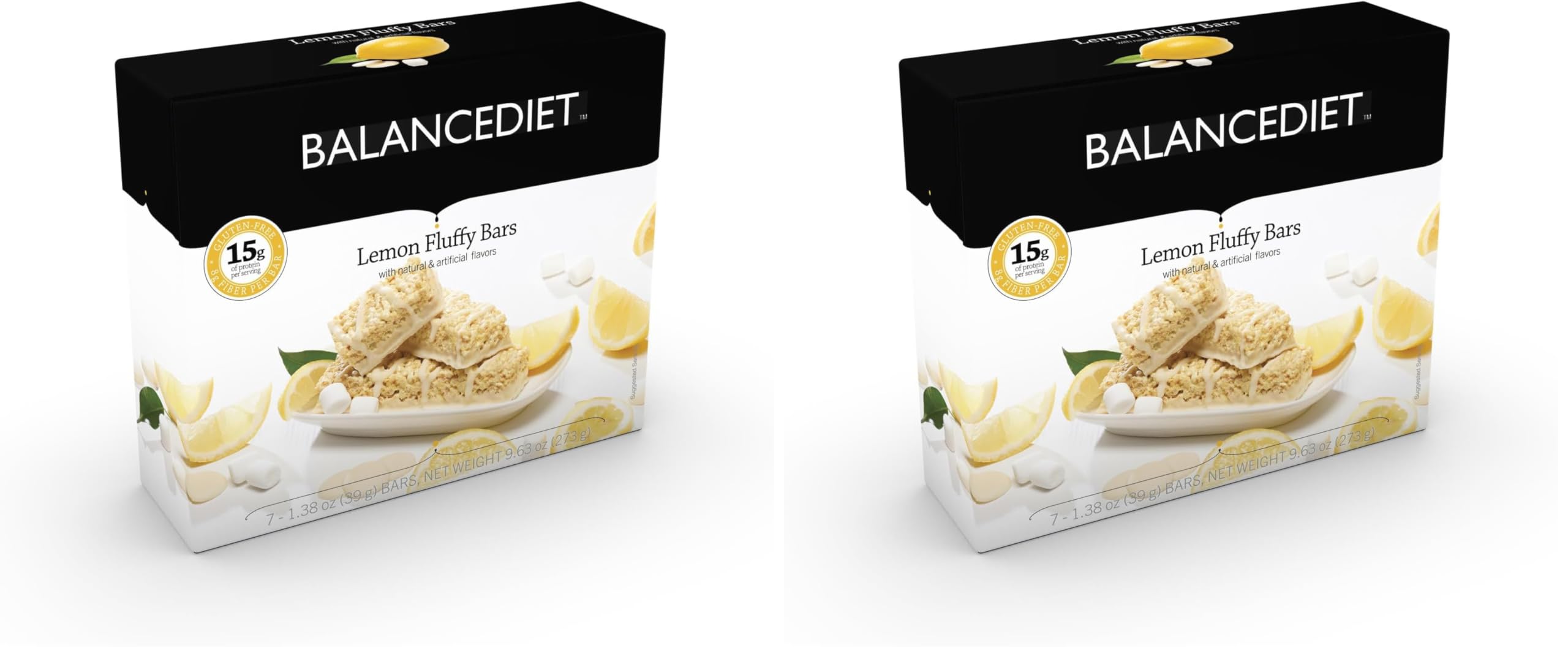 BalanceDiet Barra de Proteína 15 g, limón esponjoso, snack rápido y satisfactorio.