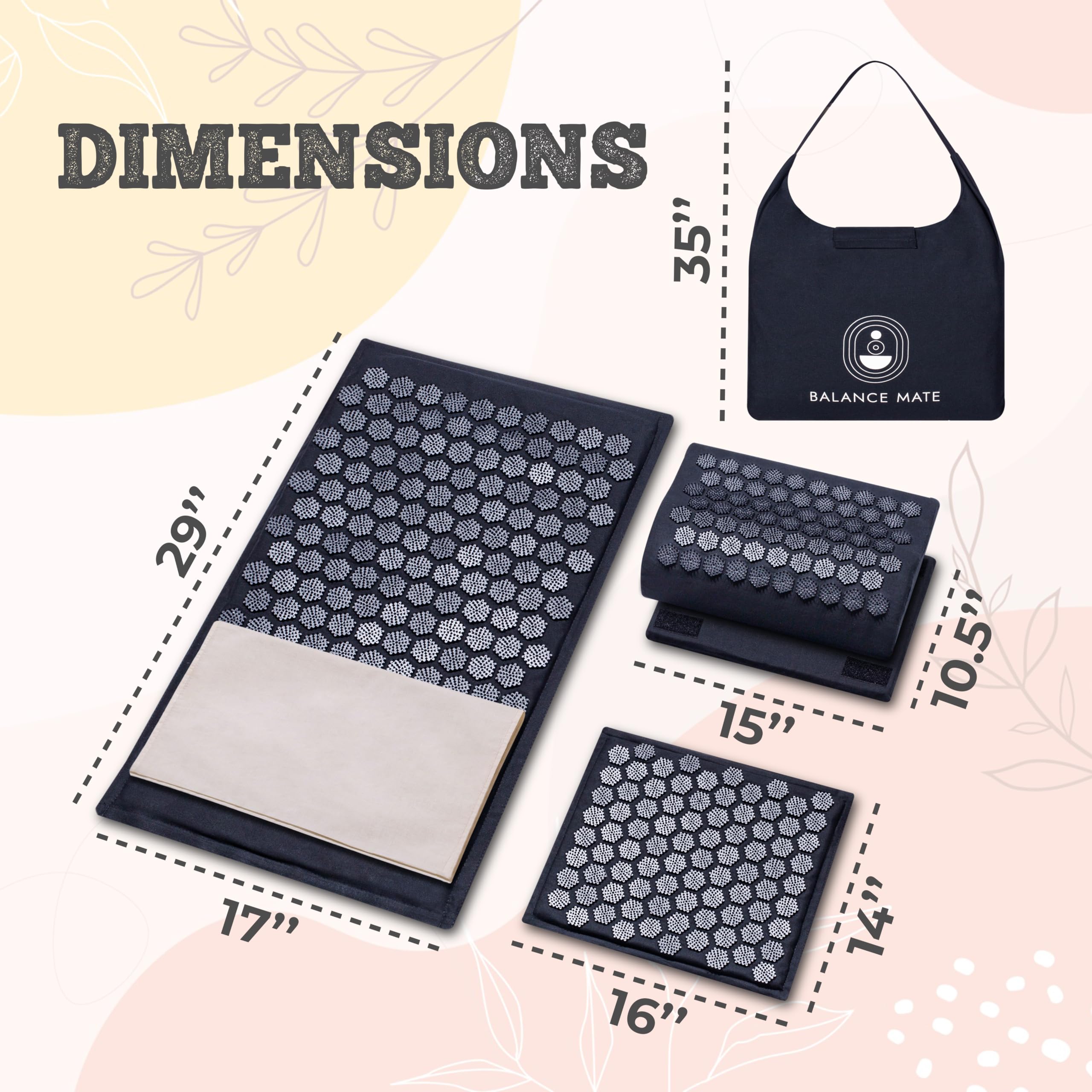 BalanceMate almohada de yoga y meditación, ayuda a posturas cómodas.