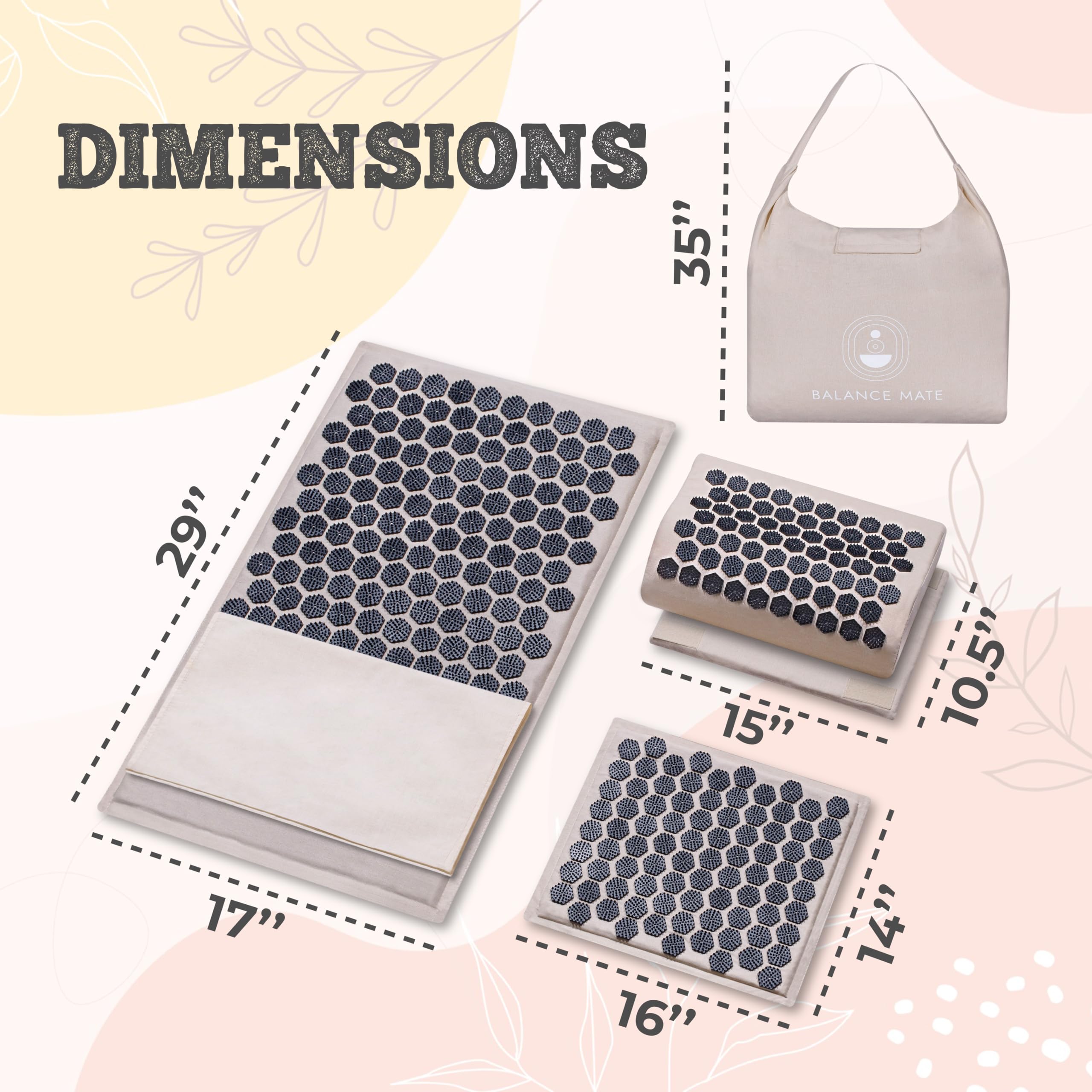 Materiales ecológicos de Balance Mate: algodón orgánico y espuma vegetal