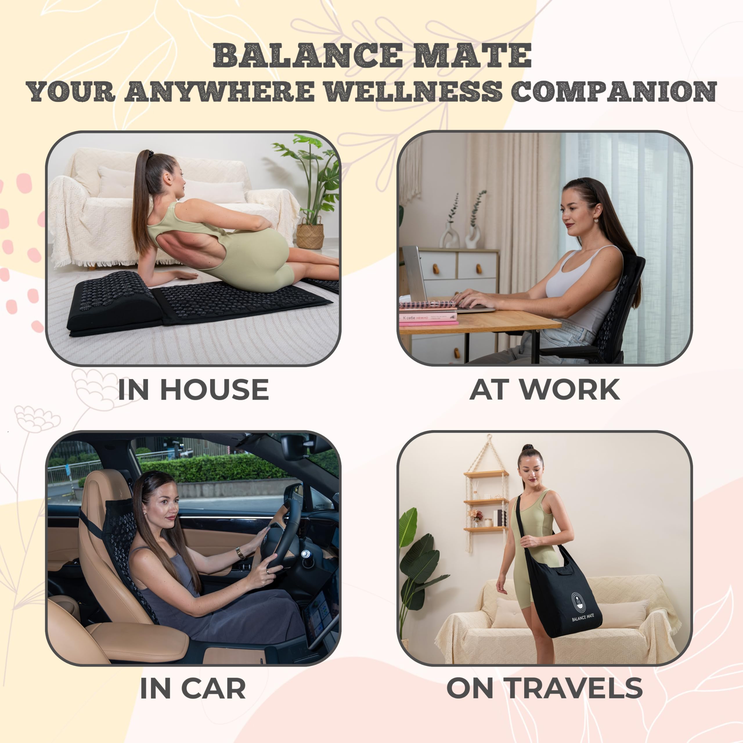 BalanceMate puntos de presión visibles para exploración de zonas de tensión.