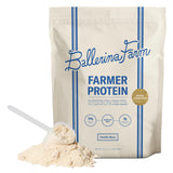 Ballerina Farm proteina-suero-vainilla: batido suave con 24 g de proteína por porción.
