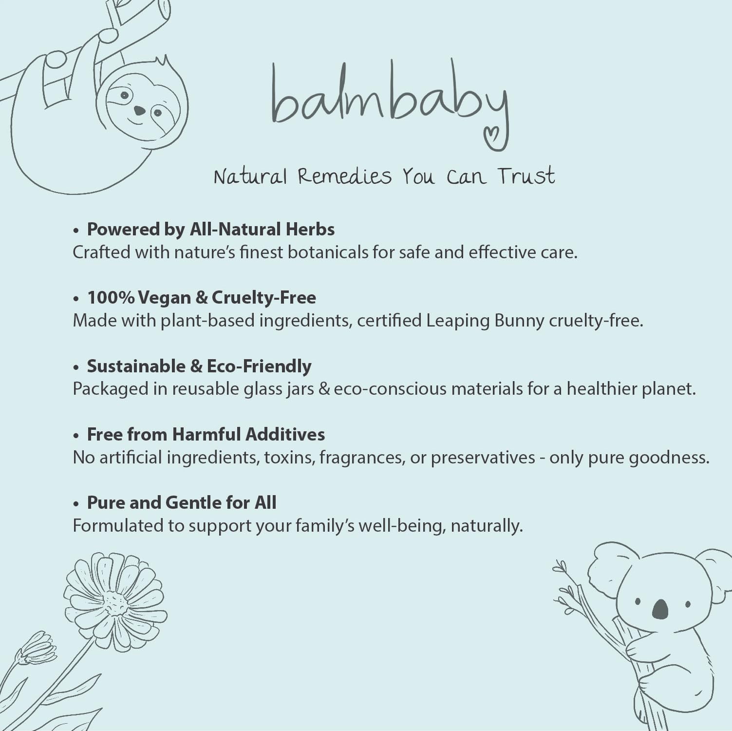 BALM! Baby instrucciones de uso para administrar la tinctura calmante