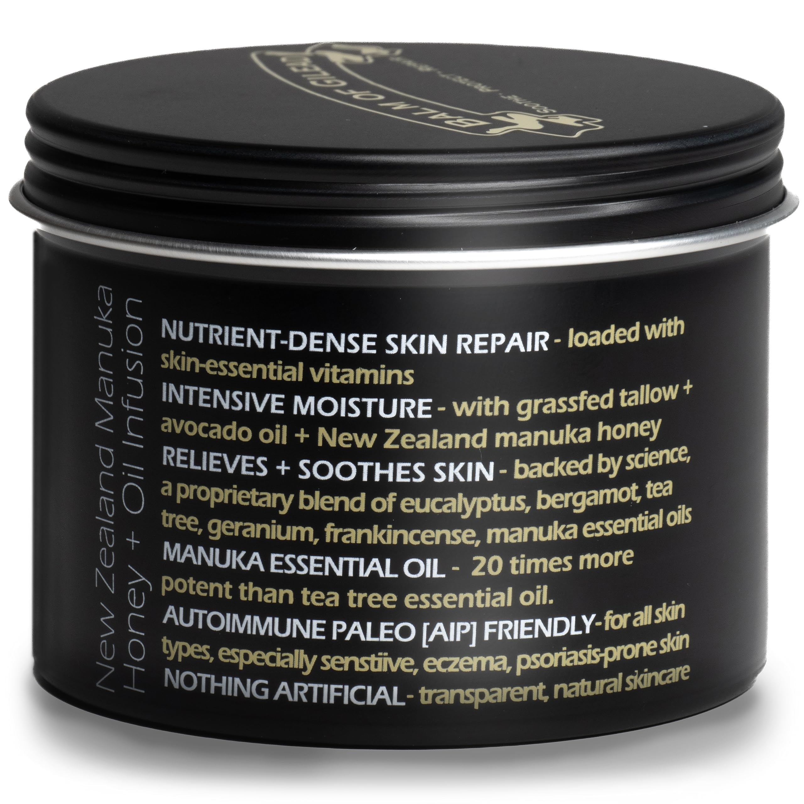 BALM OF GILEAD crema Manuka eczema miel, textura rica para piel sensible.