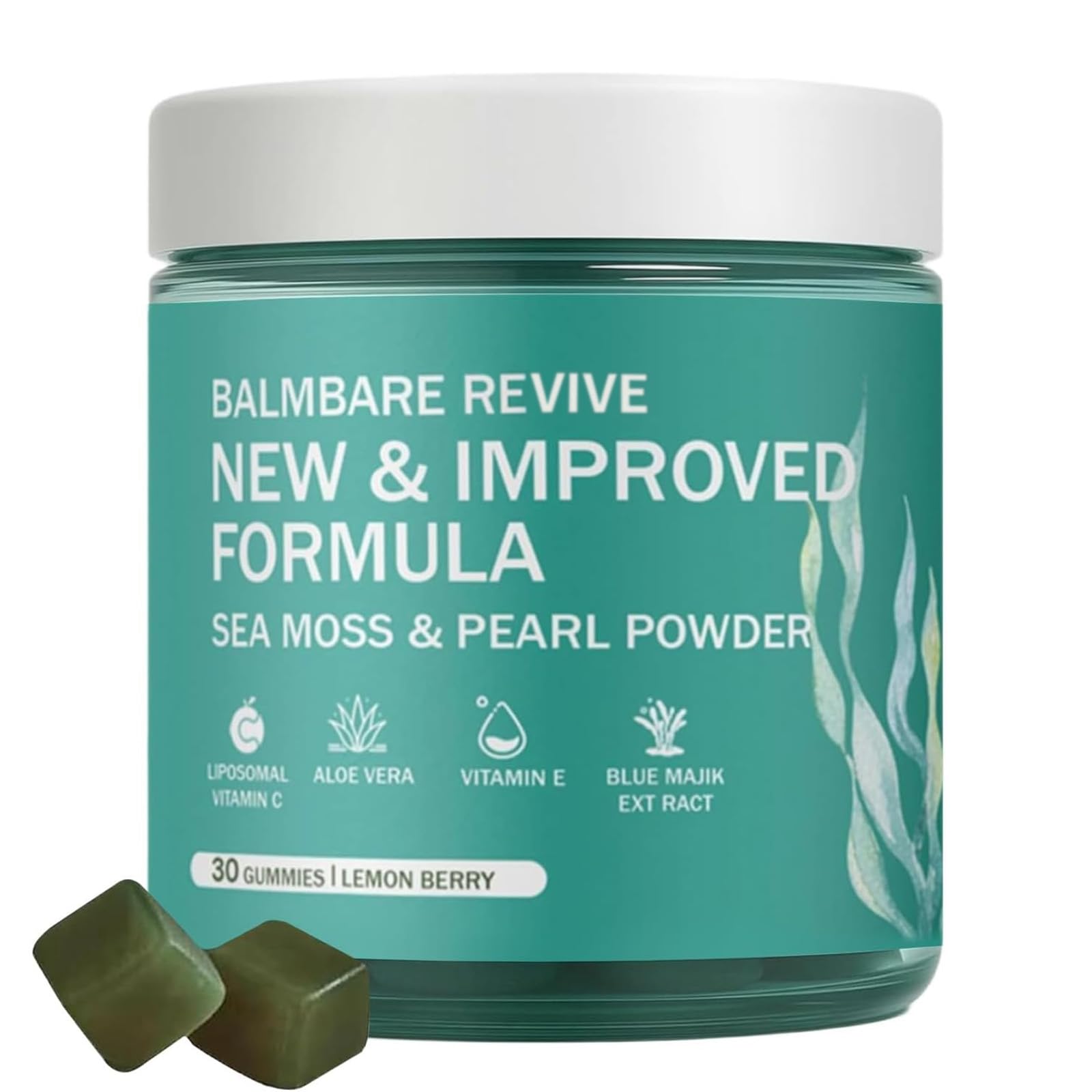 Balmbare Revive Hair gominolas con musgo marino para cabello más sano