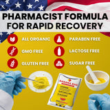 Banana Bag Oral Solution mano sosteniendo el paquete para uso rápido tras actividades