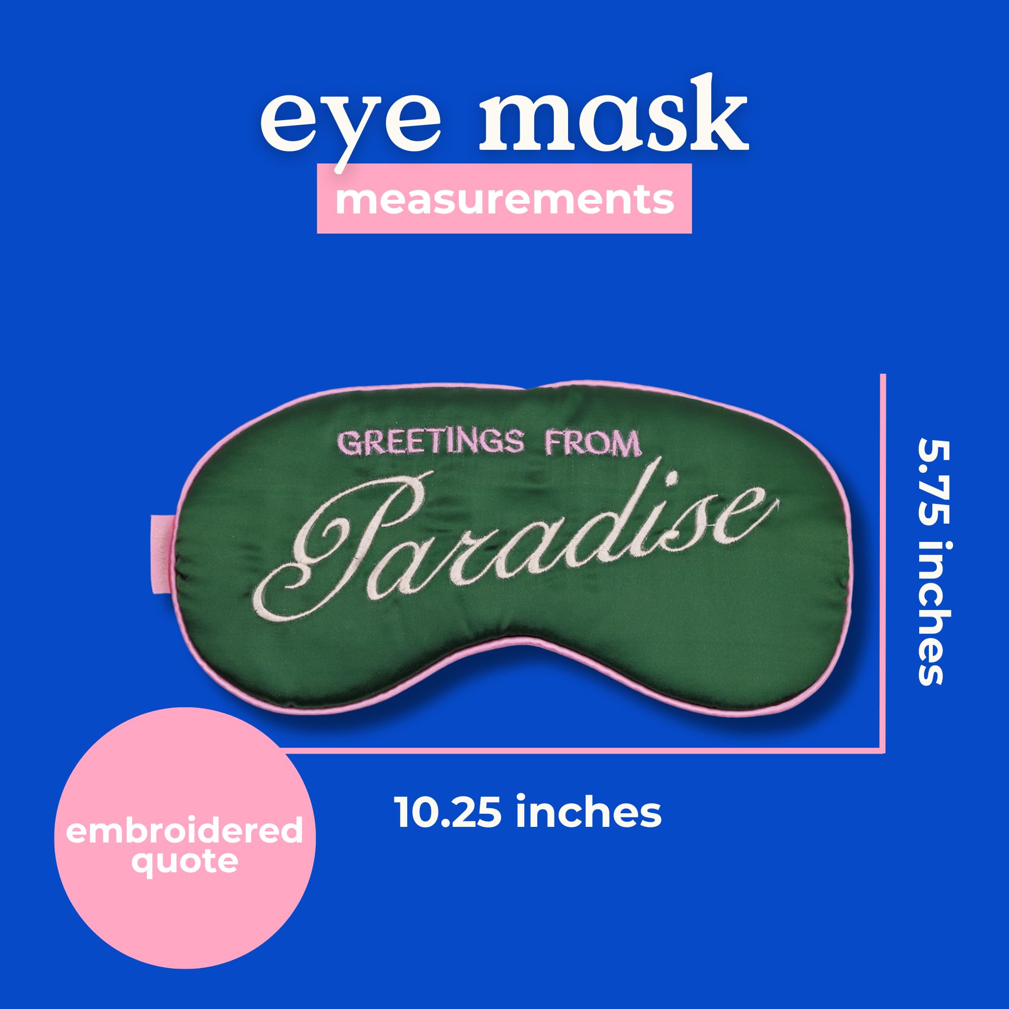 ban.do máscara de ojos como antifaz elegante para dormir.
