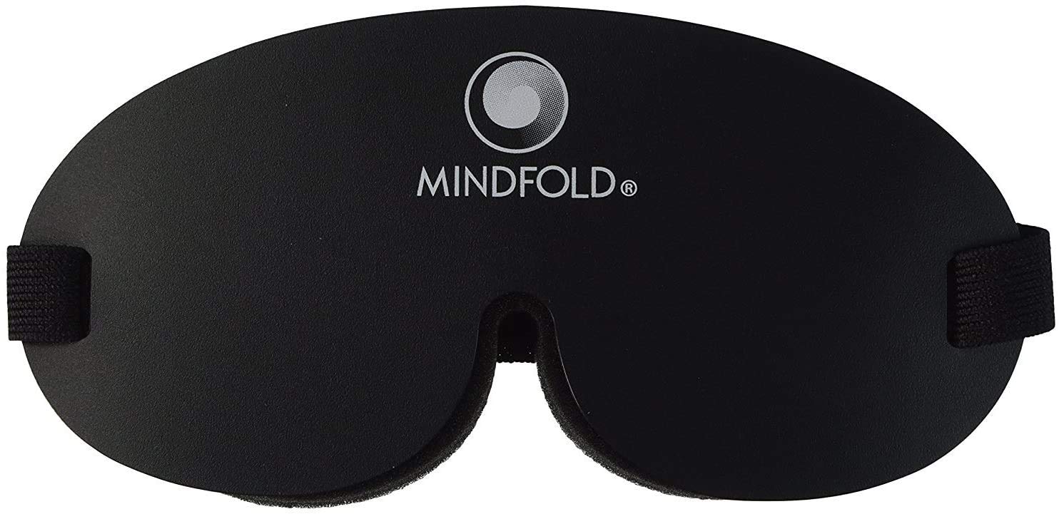 Mindfold de Bangerz Sunz bloquea la luz para relajación y descanso, ojos abiertos