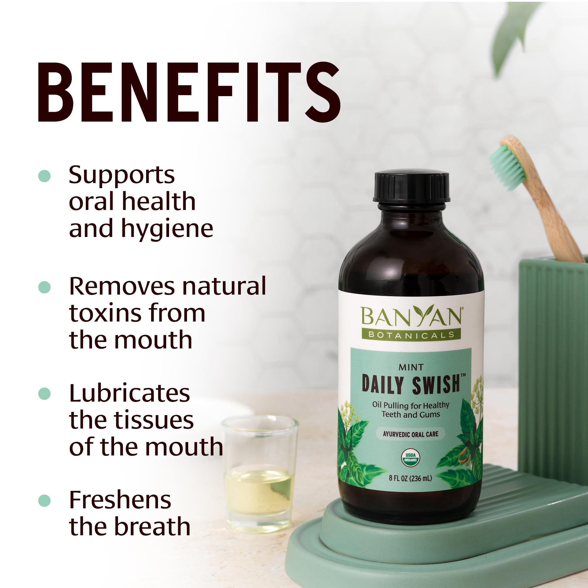Daily Swish con menta para aliento fresco y experiencia vigorizante