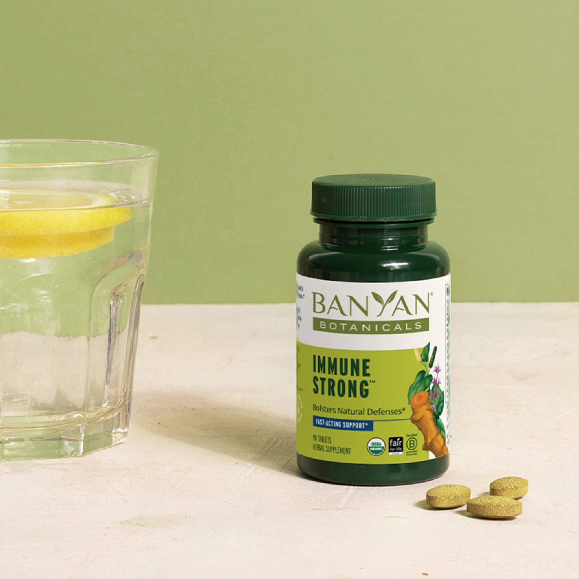 Envase orgánico certificado USDA de Immune Strong
