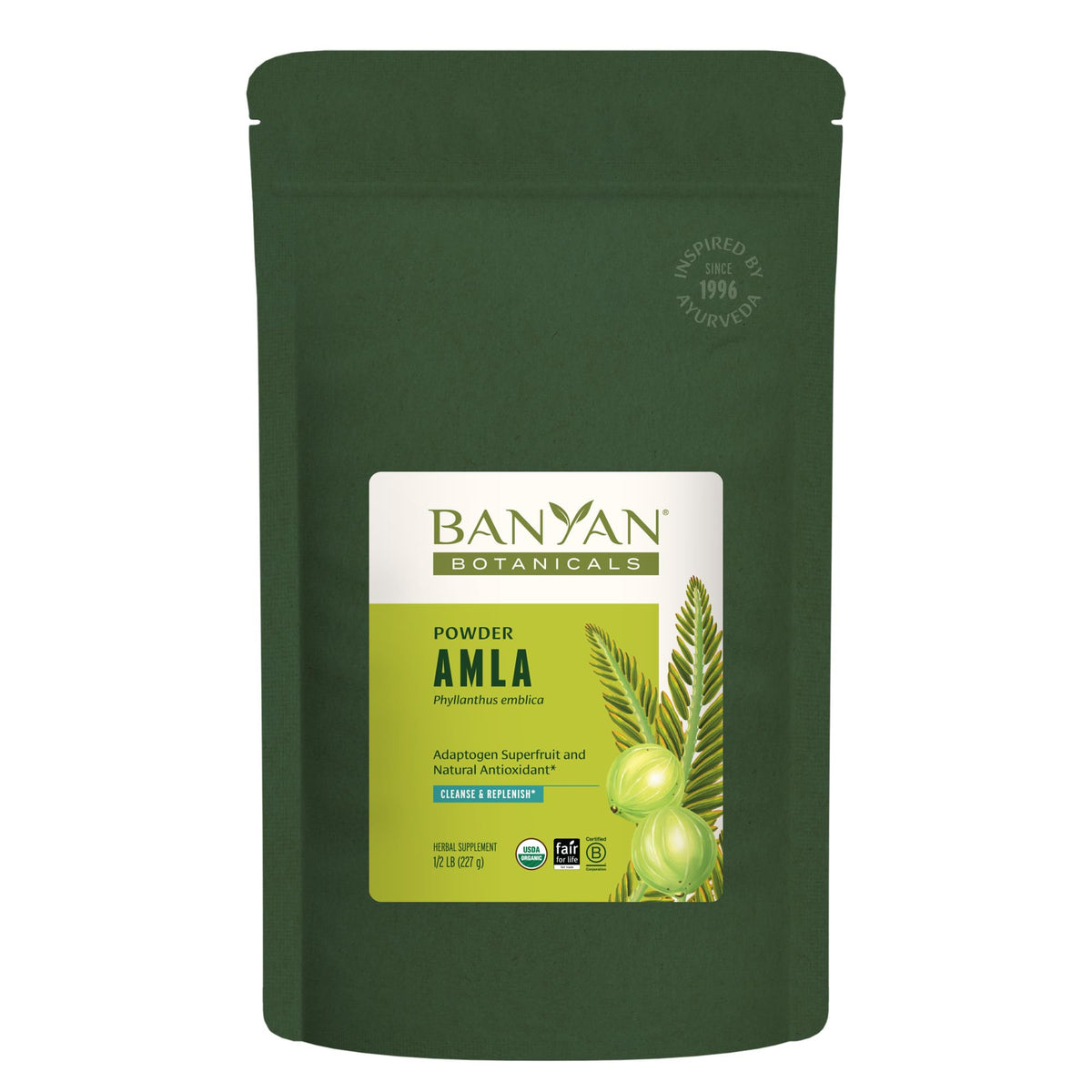 Banyan Botanicals polvo de amla orgánico con vitamina C para la digestión suave