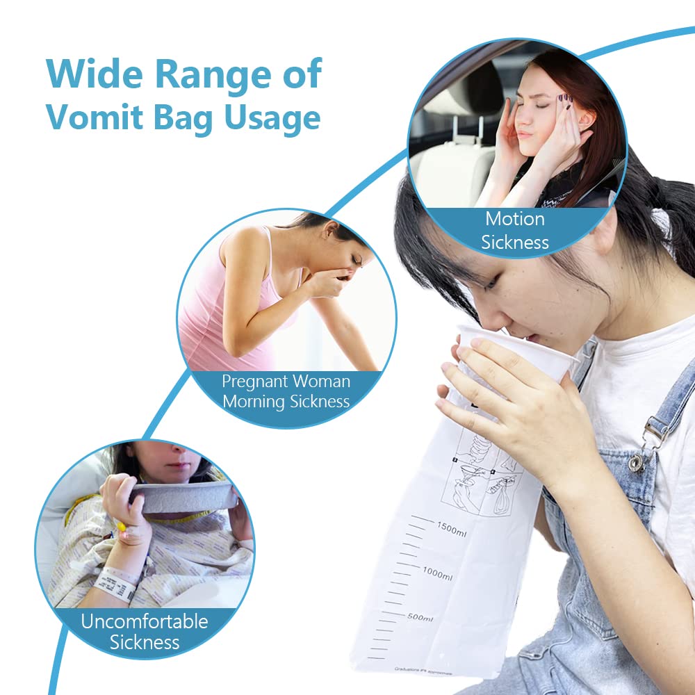 BAOZENP bolsa vomito impermeable para clínica u hospital.