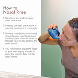 Baraka Neti Pot cerámico Jade, diseño ligero para uso cómodo diario.