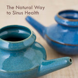Baraka Neti Pot de 10 oz, peso ligero para manejo diario.
