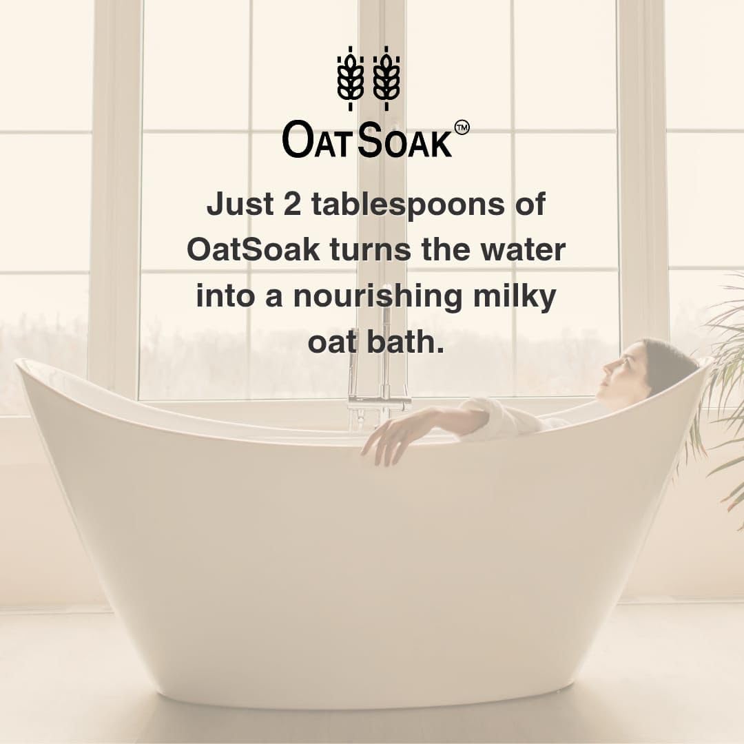 Bare Boutique Oatsoak piel sensible se beneficia de avena natural.