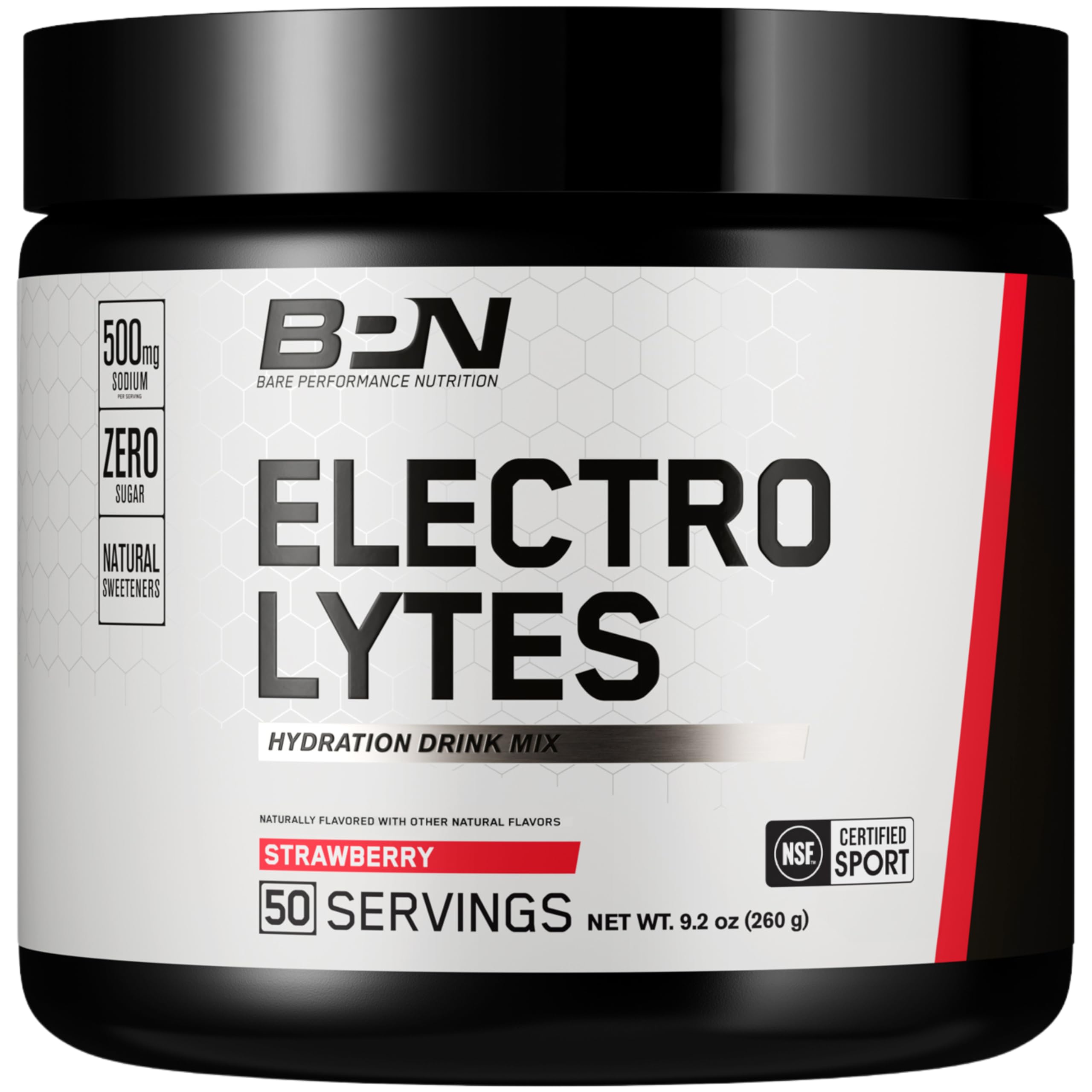 BARE PERFORMANCE NUTRITION BPN electrolitos sabor fresa para hidratación diaria y rendimiento