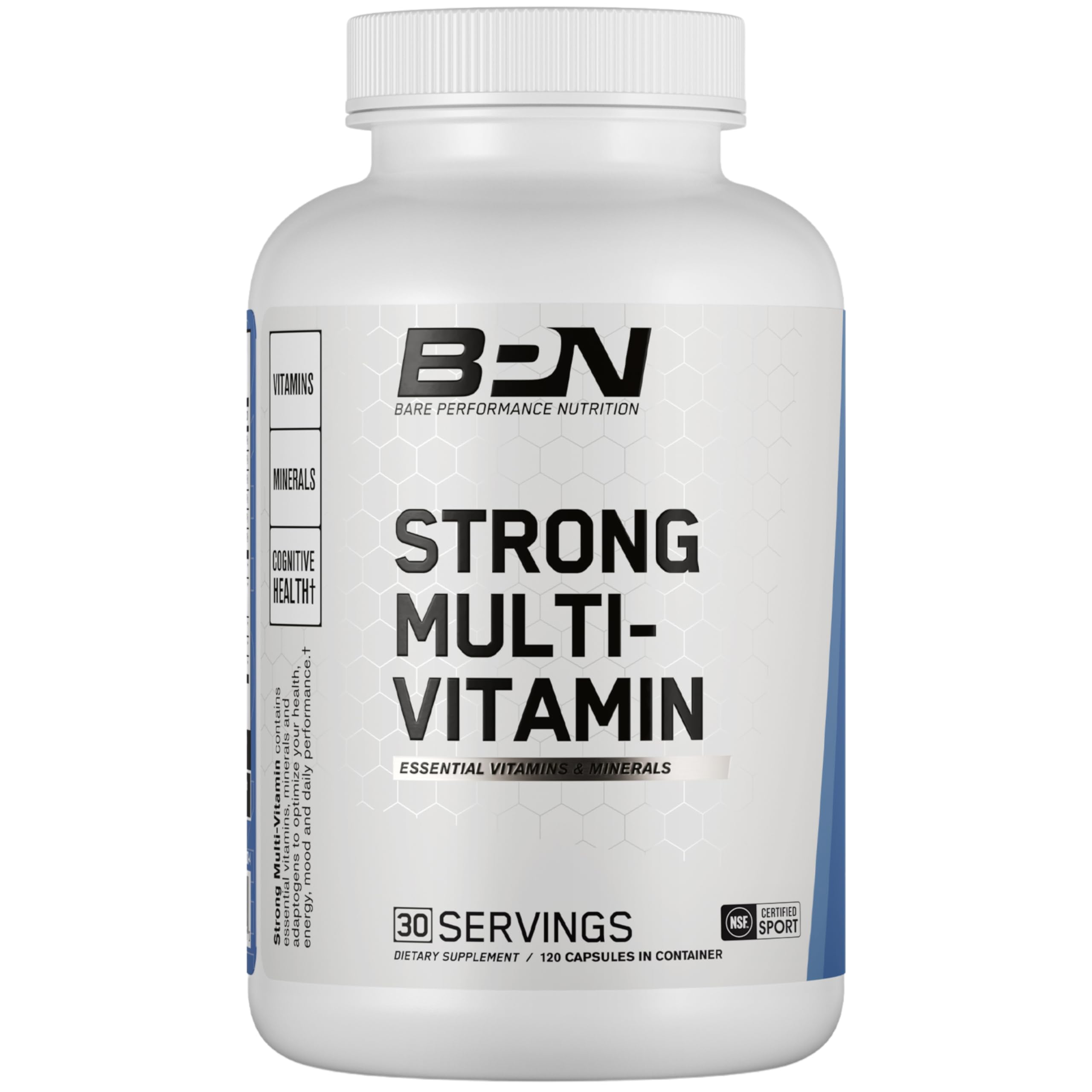 BPN Multivitamínico Forte: botella visible para apoyo diario de nutrición.