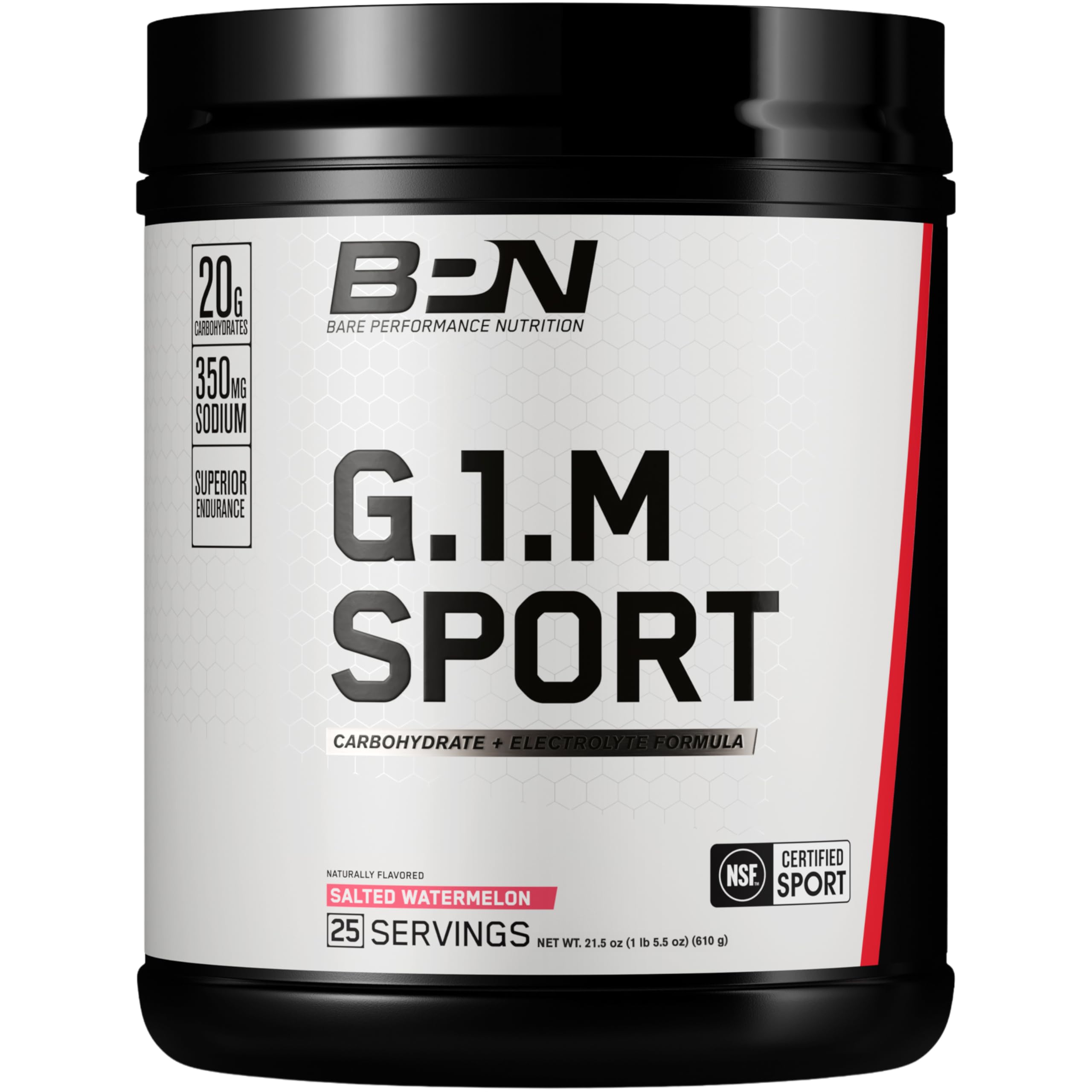 BPN G1.M Go One More Sport, botella sabor sandía salada para energía sostenida durante entrenamientos