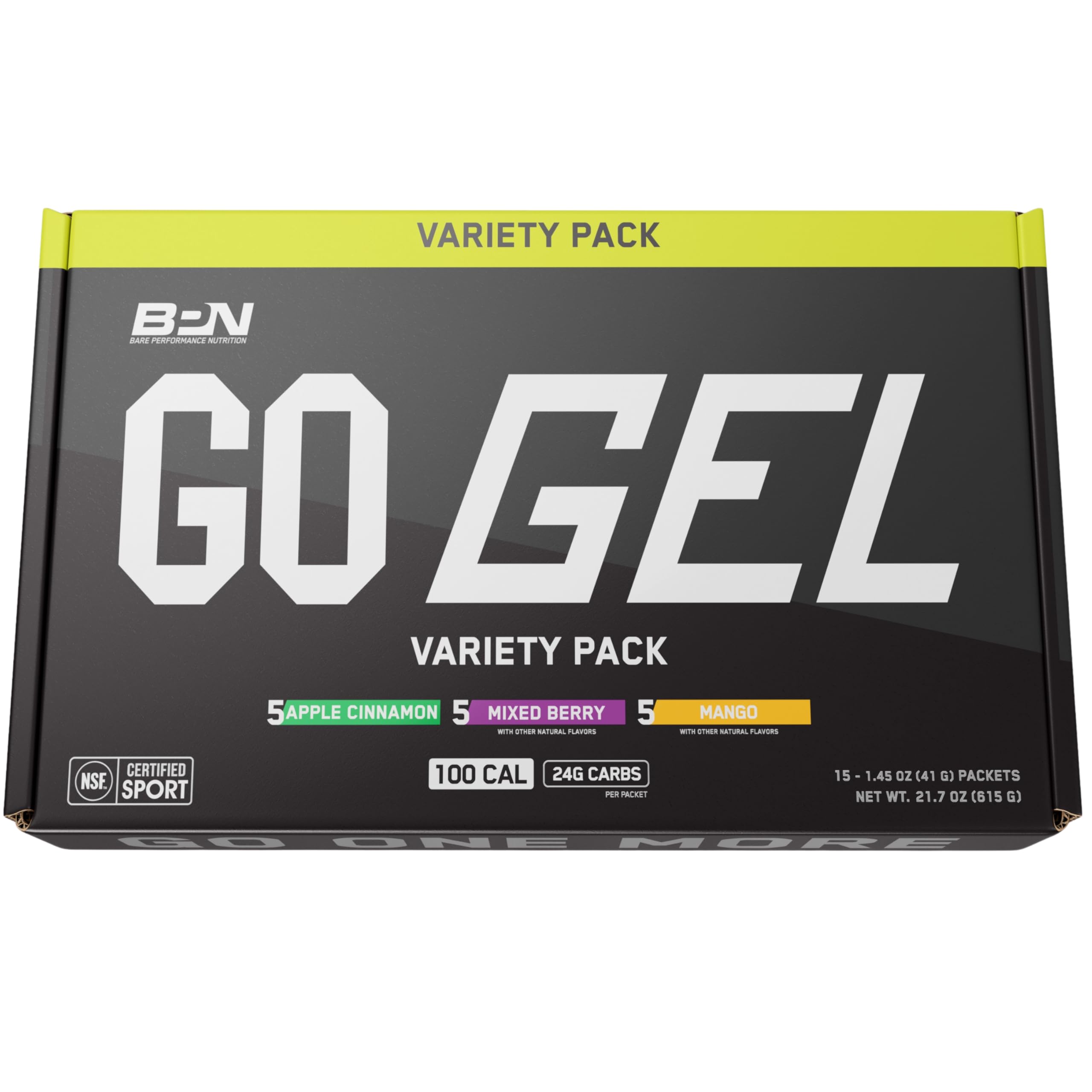 BARE PERFORMANCE NUTRITION Go Gel Endurance Ideal para ciclismo y carrera