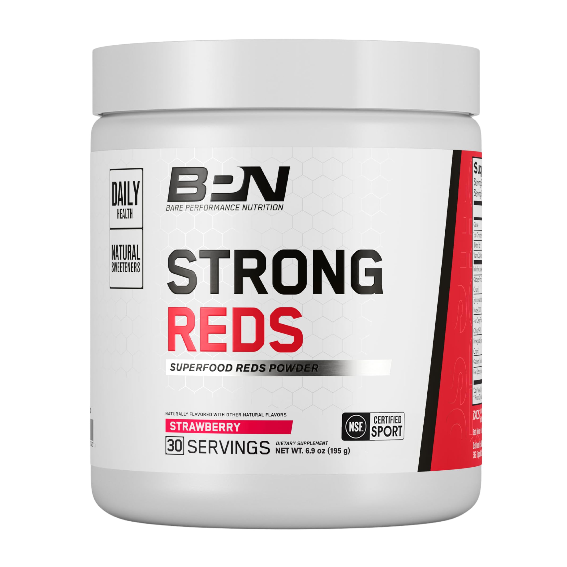 BARE PERFORMANCE NUTRITION Strong Reds, polvo de frutos rojos para energía natural diaria