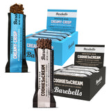 Barebels barra cremosa-crujiente, 20 g de proteína para snack rápido.