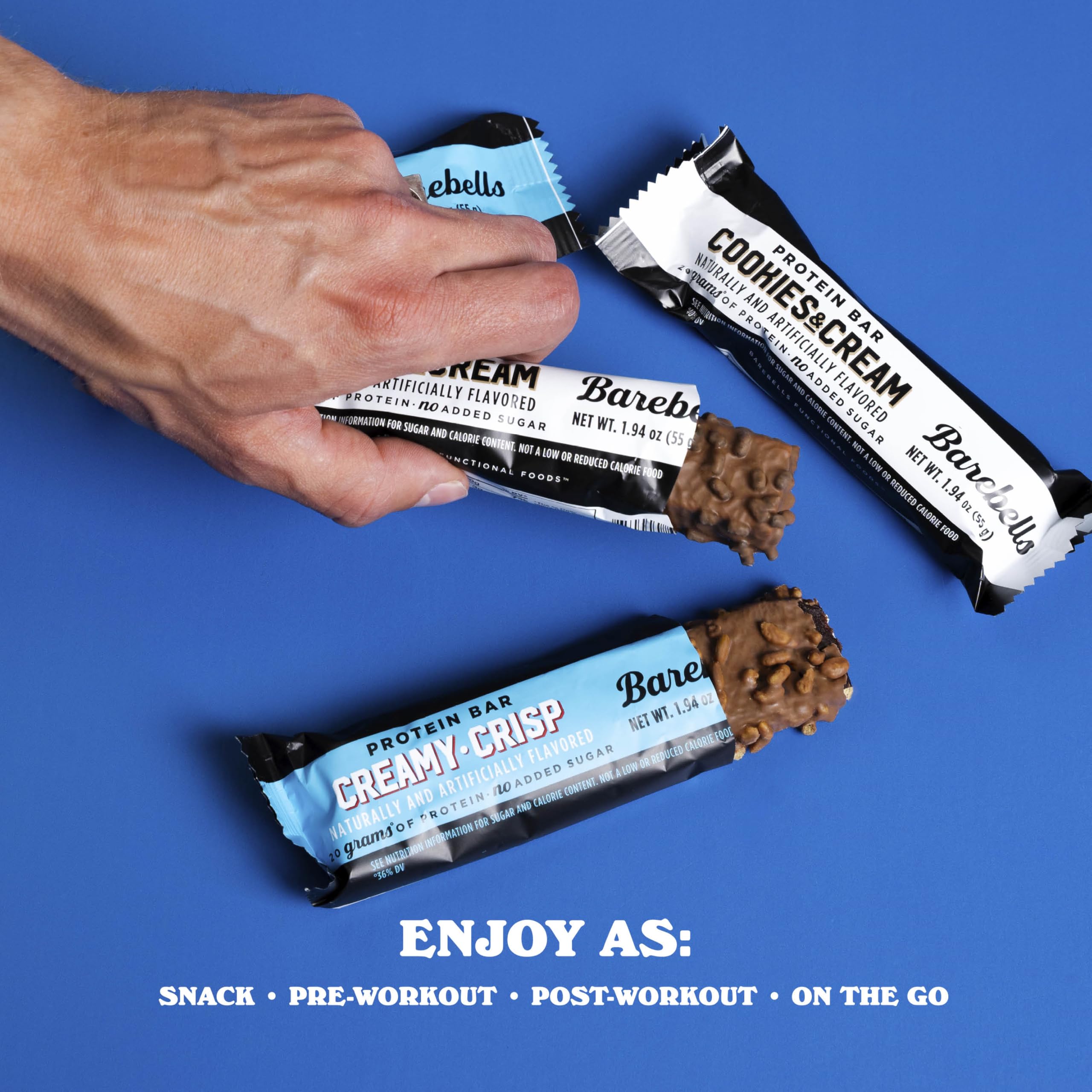 Barebells barra desayuno rápido, fuente de proteína matutina.