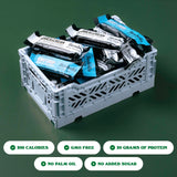 Barebells barra envase compacto, ideal para llevar en bolso.