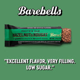 BAREBELLS barra proteica avellana nougat - ingredientes clave para energía sostenida.
