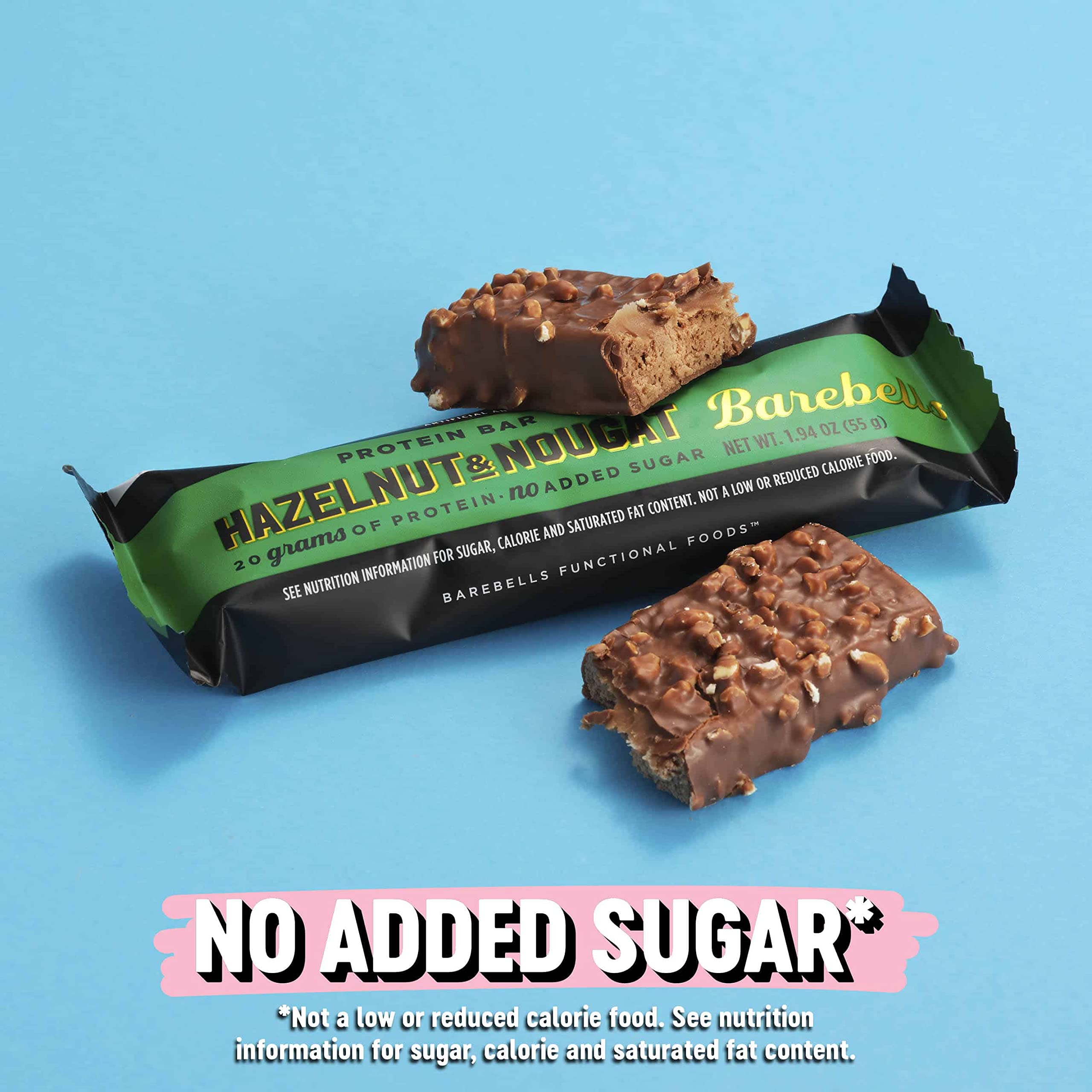 BAREBELLS barra proteica avellana nougat - perfecta para desayuno rápido en casa o trabajo.