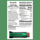 BAREBELLS barra proteica avellana nougat - textura cremosa en cada mordisco para desayunos.
