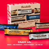 Barebells barra proteina caramelo anacardo: snack post-entrenamiento sabroso