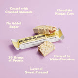 Barra Barebells proteina sabor chocolate, snack para pre o post entrenamiento.