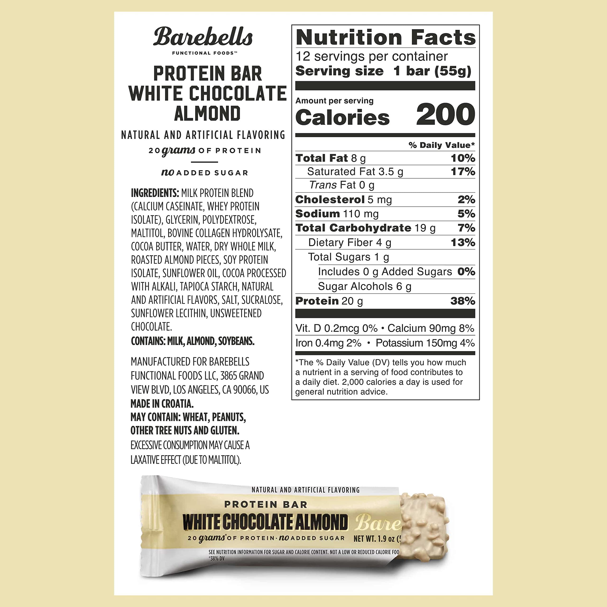 Barebells barra proteina textura suave, ideal como snack rápido y saciante