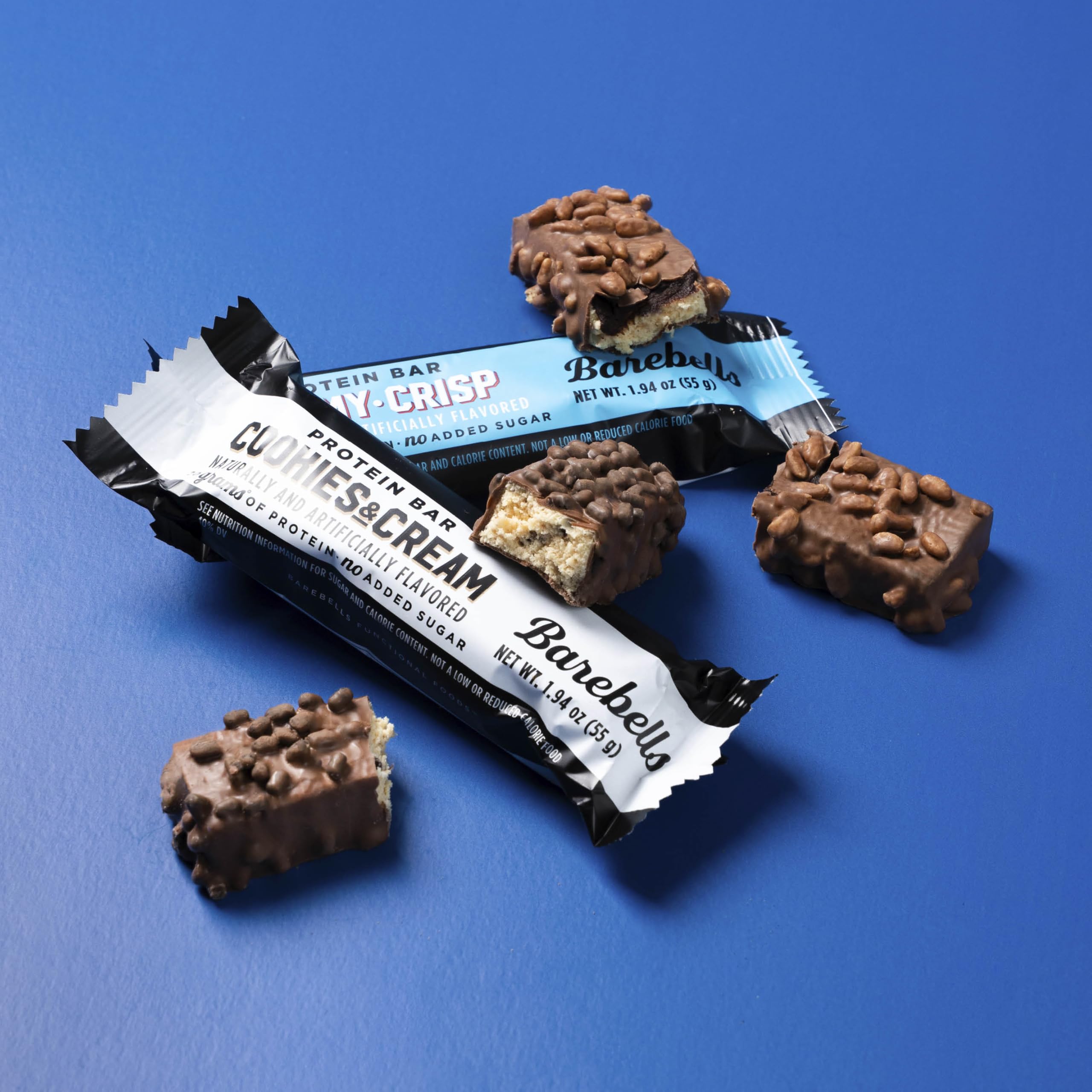 Barebells barra textura suave, snack perfecto para antes o después del entrenamiento.
