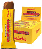 Barebells barrita proteica Caramelo Choco, textura suave para snack rápido.