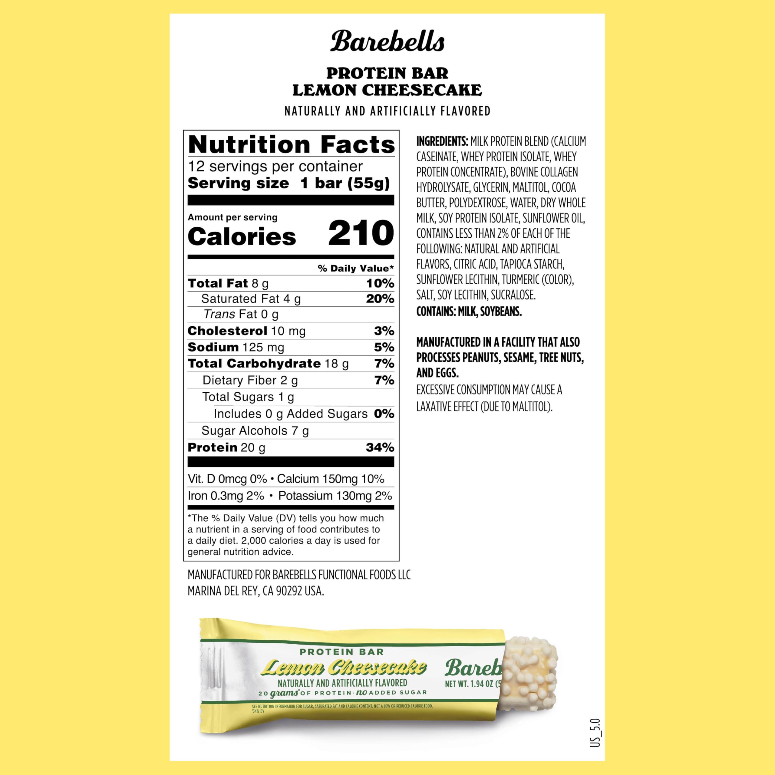 Barebells barrita de proteína, envase individual para recargas rápidas.