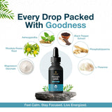 Bargad Cortisol Drops: empaque de 2 oz para porciones sostenidas
