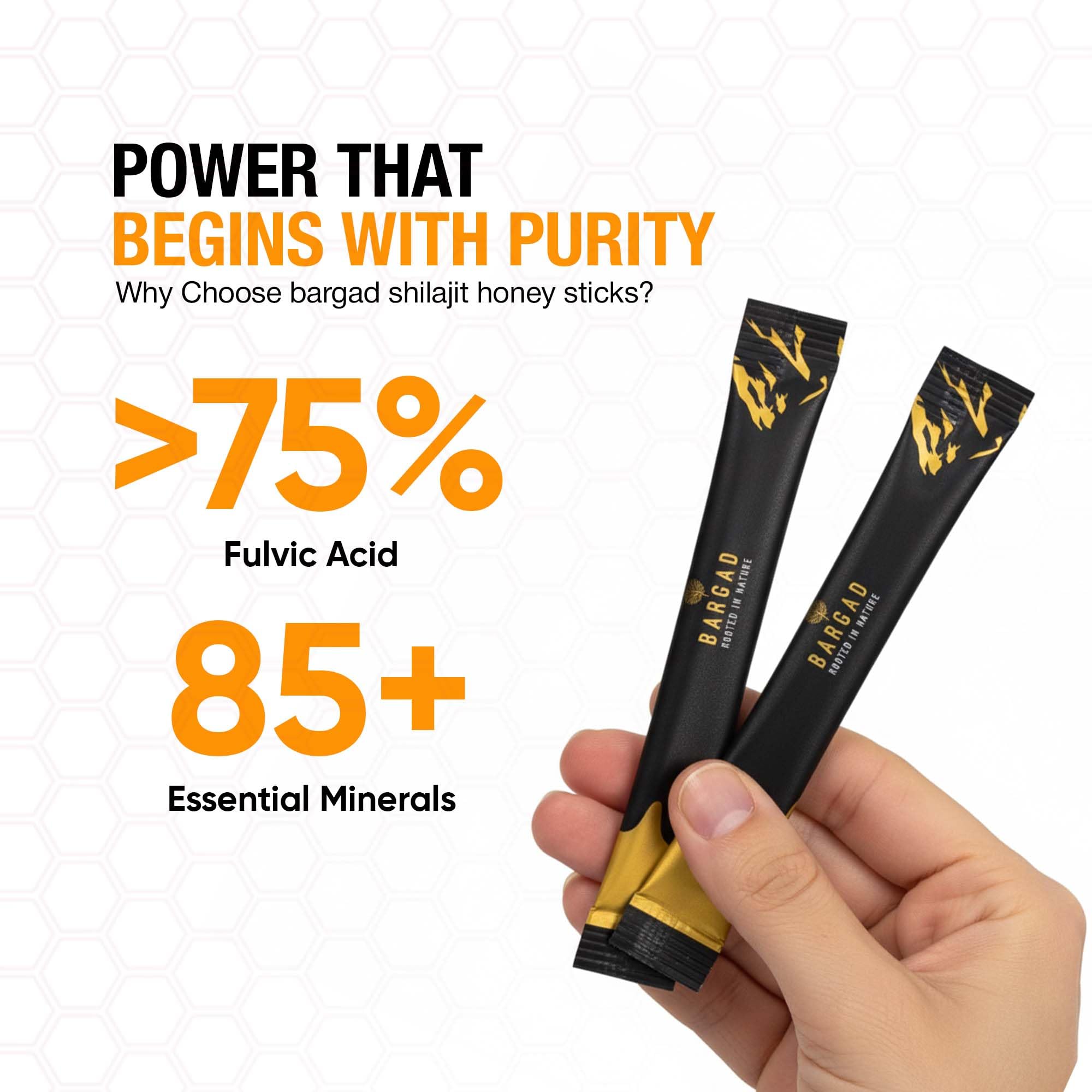 Bargad shilajit miel safrán palitos para rendimiento diario.