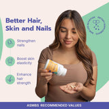 Bari Life Crecimiento Cabello, representación de crecimiento más vigoroso.