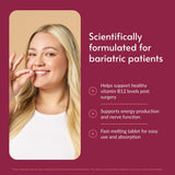 Bariatric Advantage B12 Speedy Melts: sabor cereza negra, disolución rápida para uso diario.